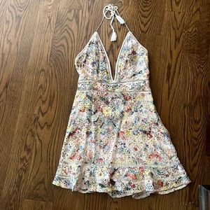 Tobi floral halter dress